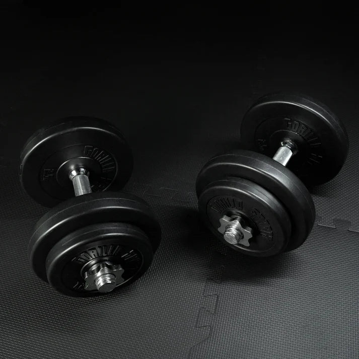 Regulējams vinila hanteļu komplekts 20 kg