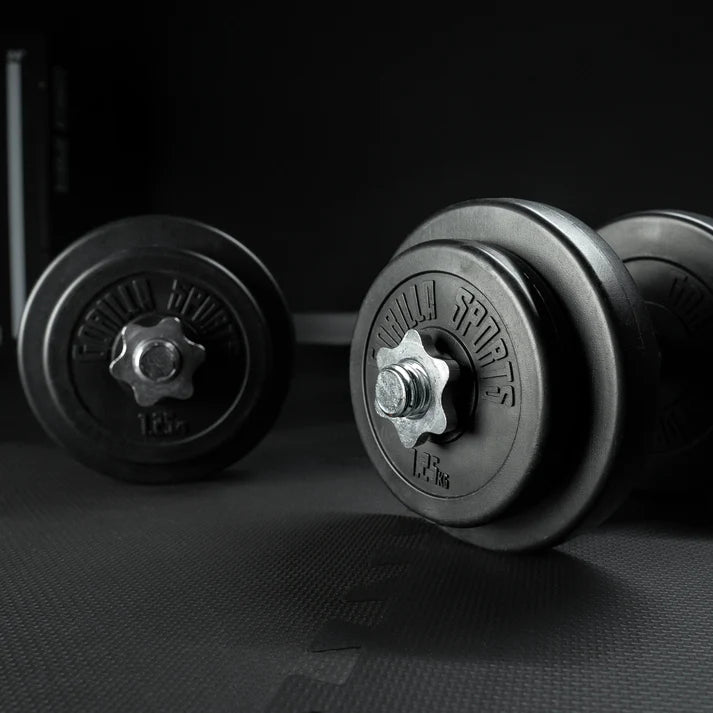 Regulējams vinila hanteļu komplekts 20 kg