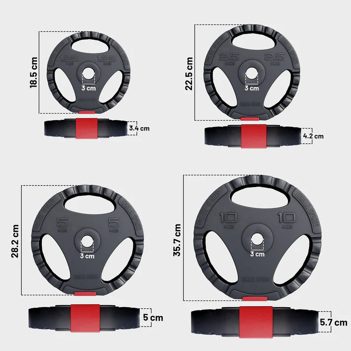 Vinila Tri Grip stieņa komplekts 100 kg