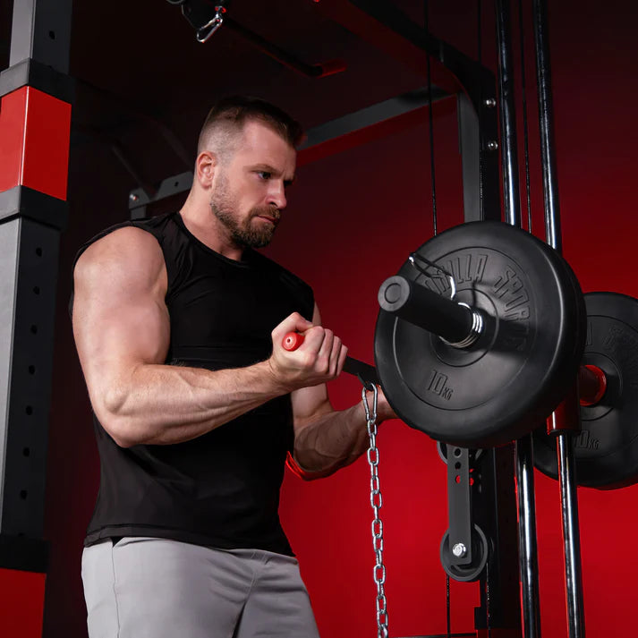 Power Rack pietupienu rāmis ar apakšējo un augšējo bloku
