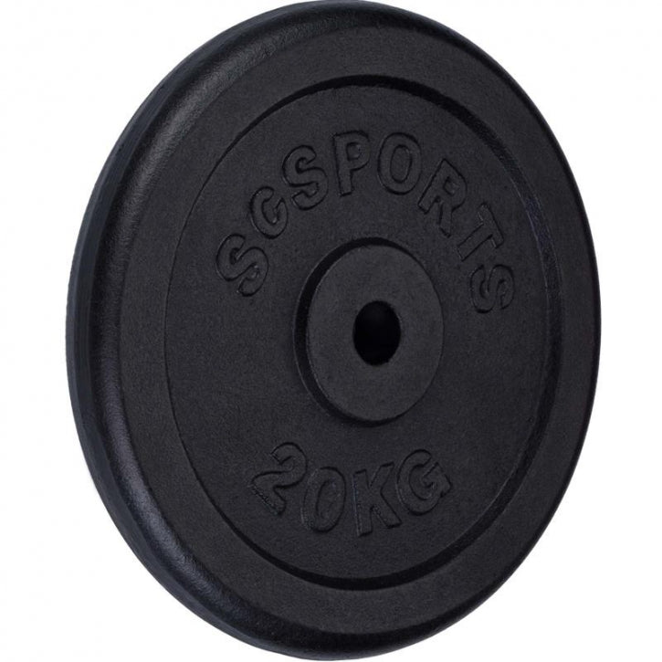 ScSPORTS valurautainen levypaino 20 kg, 30 mm