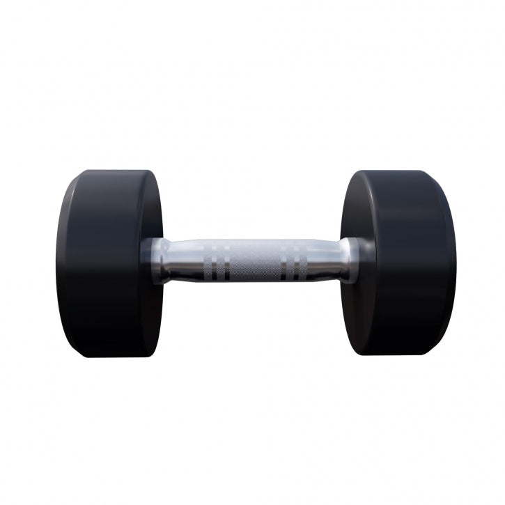 Pro kiinteä käsipainopari, kumipinnoitettu, 2,5–15 kg