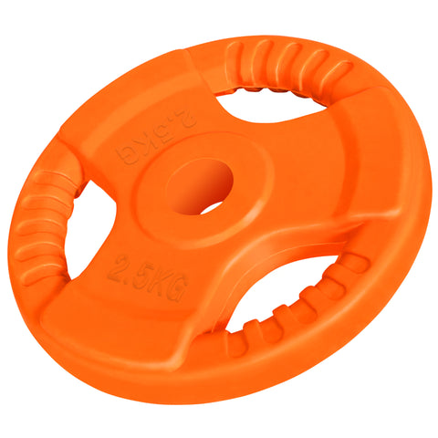 Ar gumiju pārklāts svaru disks ar rokturiem 2,5 kg 30 mm