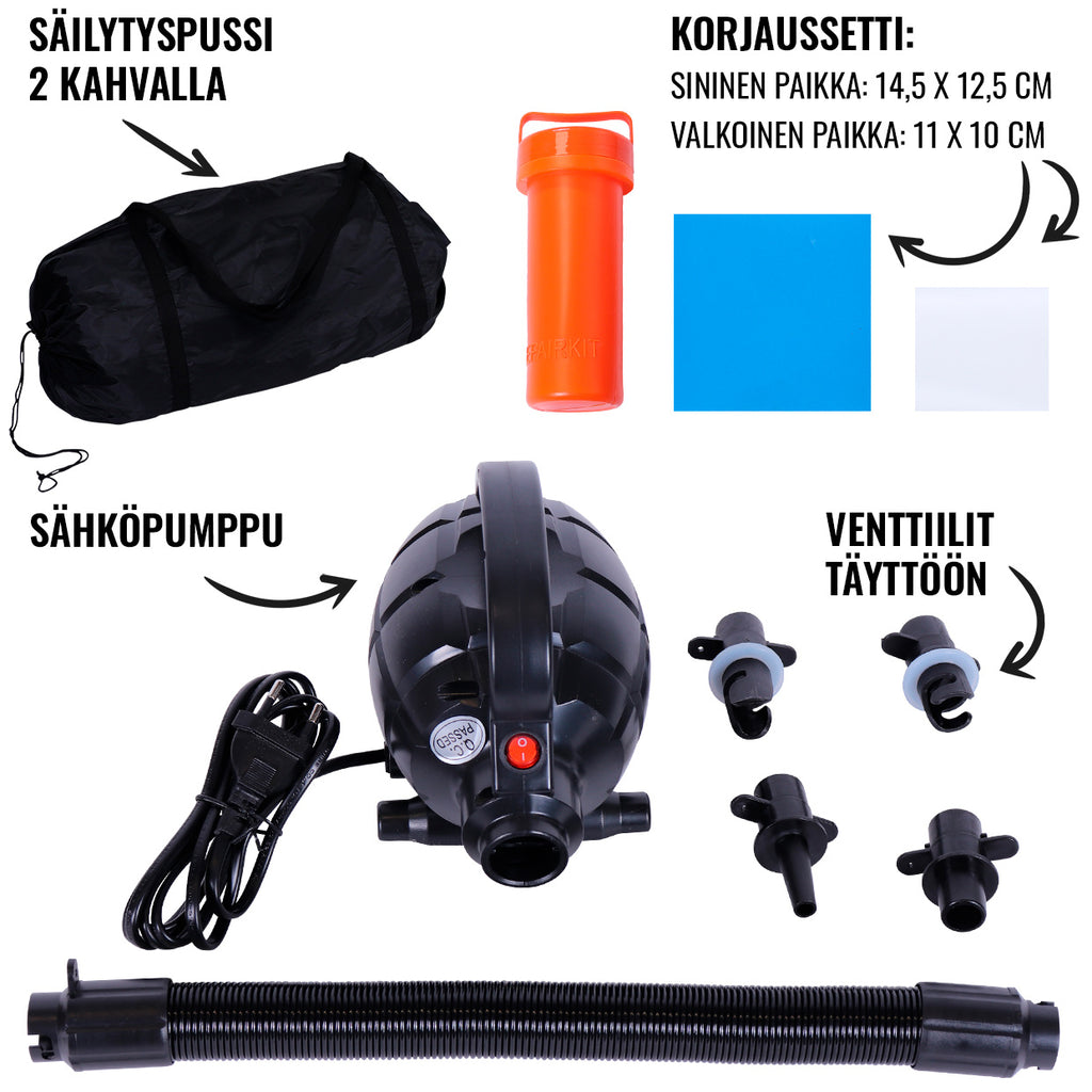AirTrack ilmavolttirata 500 x 100 x 10 cm