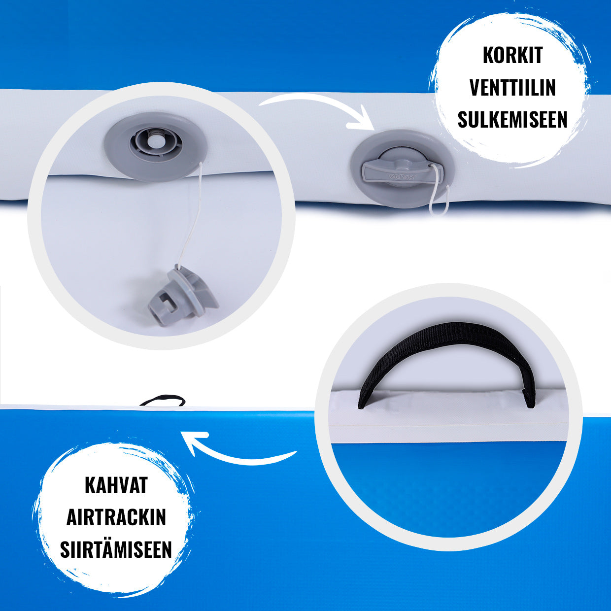 AirTrack ilmavolttirata 500 x 100 x 10 cm