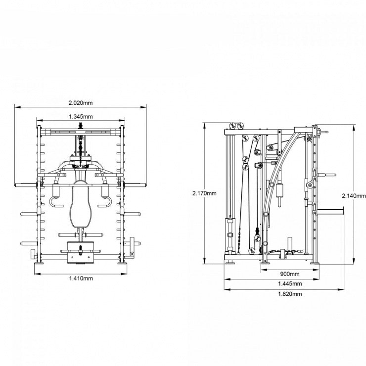 Smith-laite 8.1 säädettävällä painopenkillä