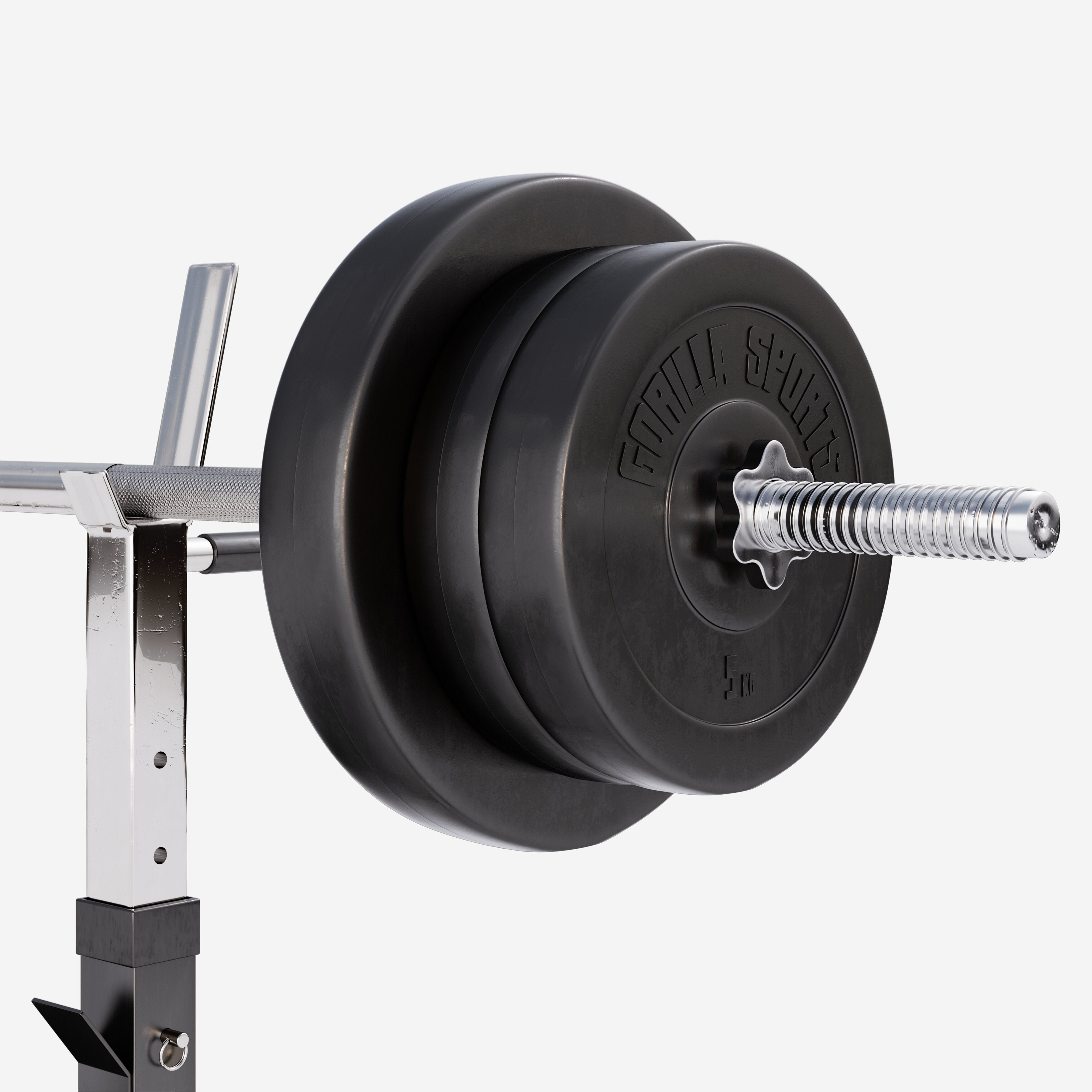 Säädettävä painonnostopenkki + 70 kg levytankosarja