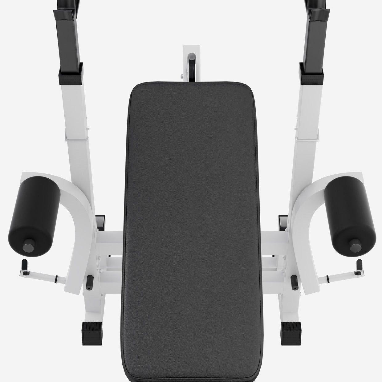 Säädettävä monitoimipenkki max 280 kg, valkoinen