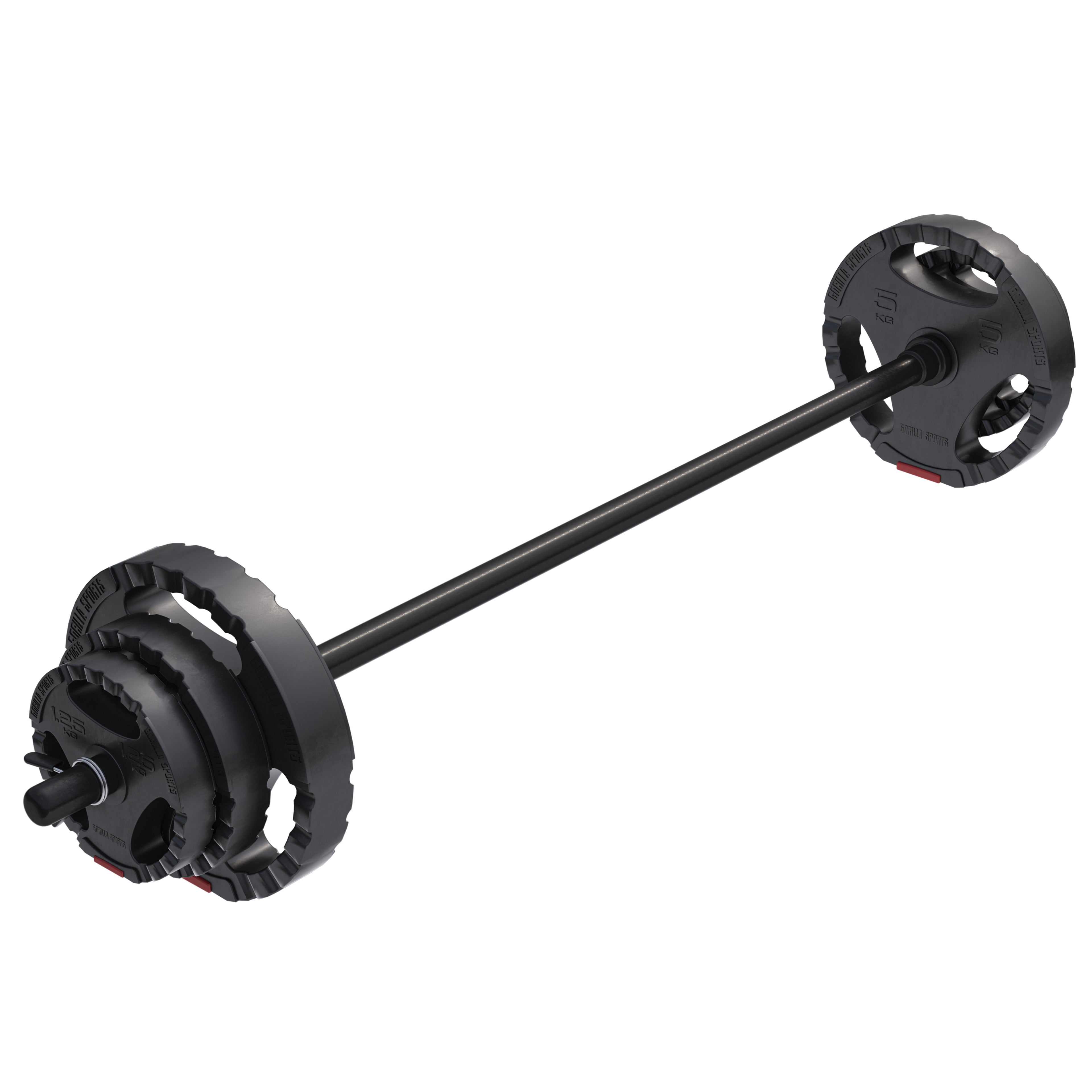 Body Pump setti 19,5 kg Tri Grip levypainoilla