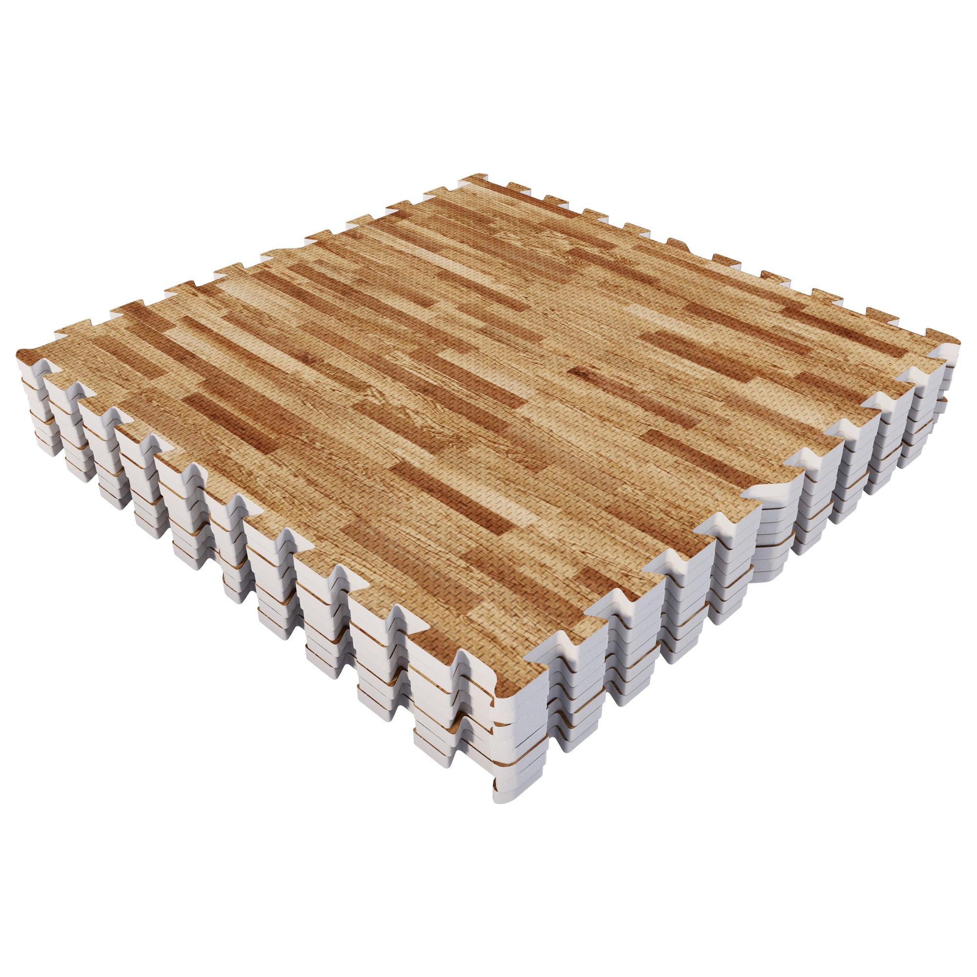 Treenimatto 8 palaa 60 x 60 x 1,2 cm puukuosi