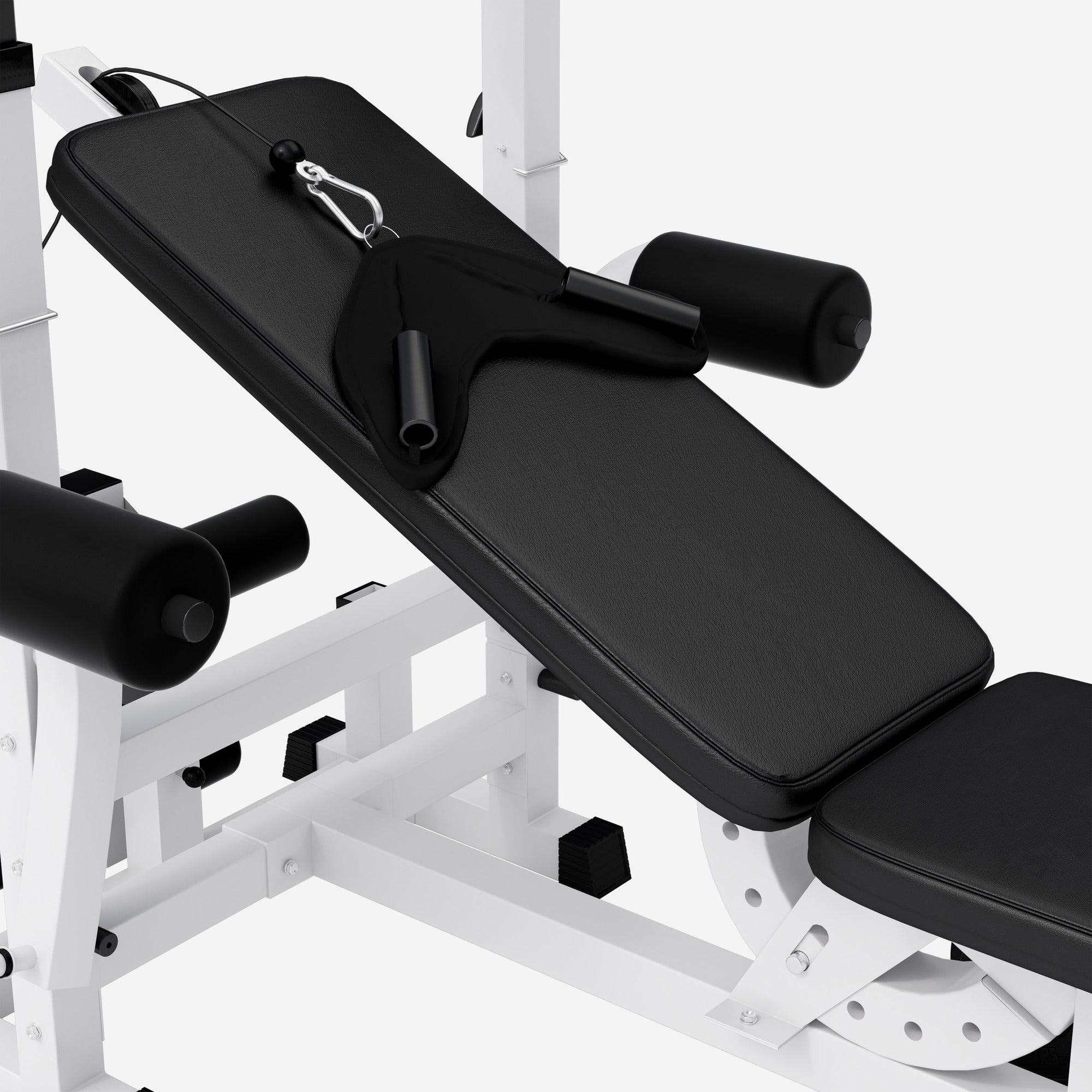 Painonnostopenkki ylätaljalla + 100 kg levytankosarja ja suojamatto