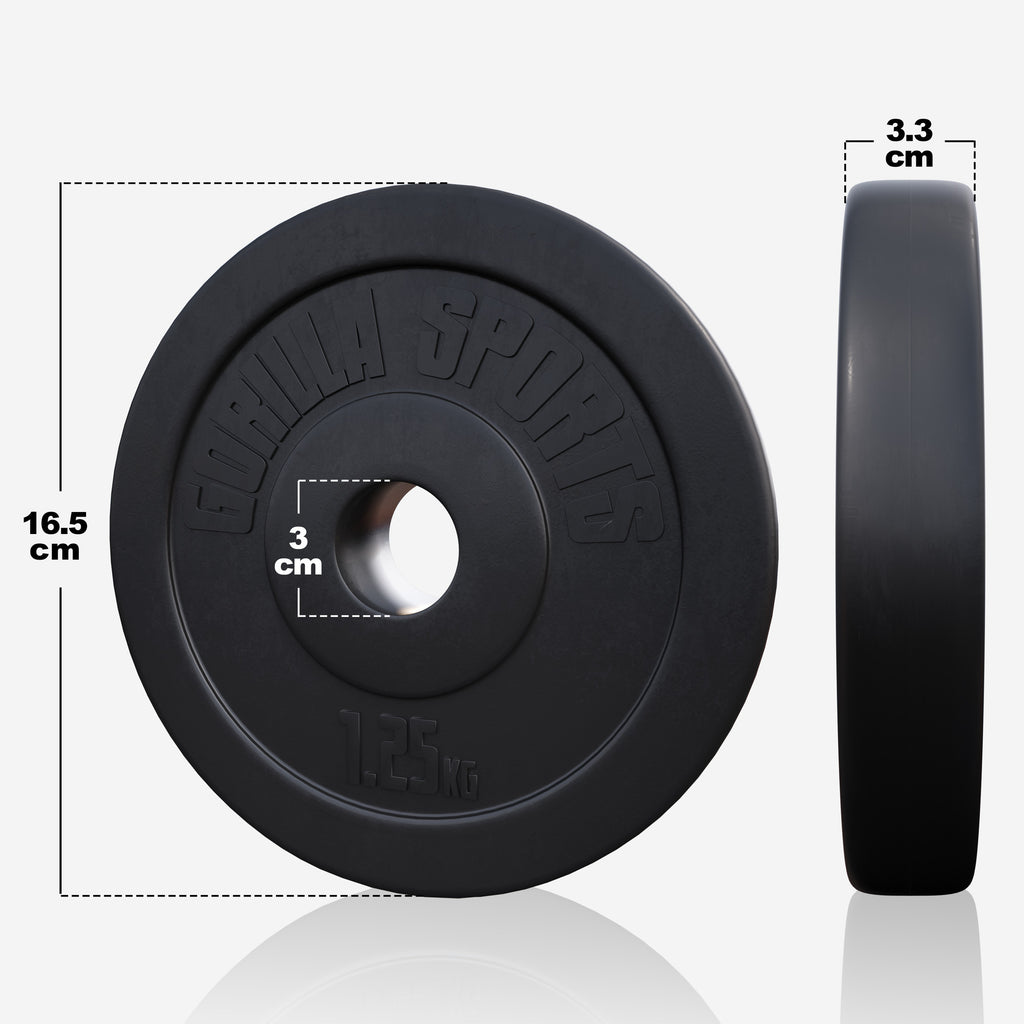 Vinyylinen levytankosarja 60 kg tankoineen