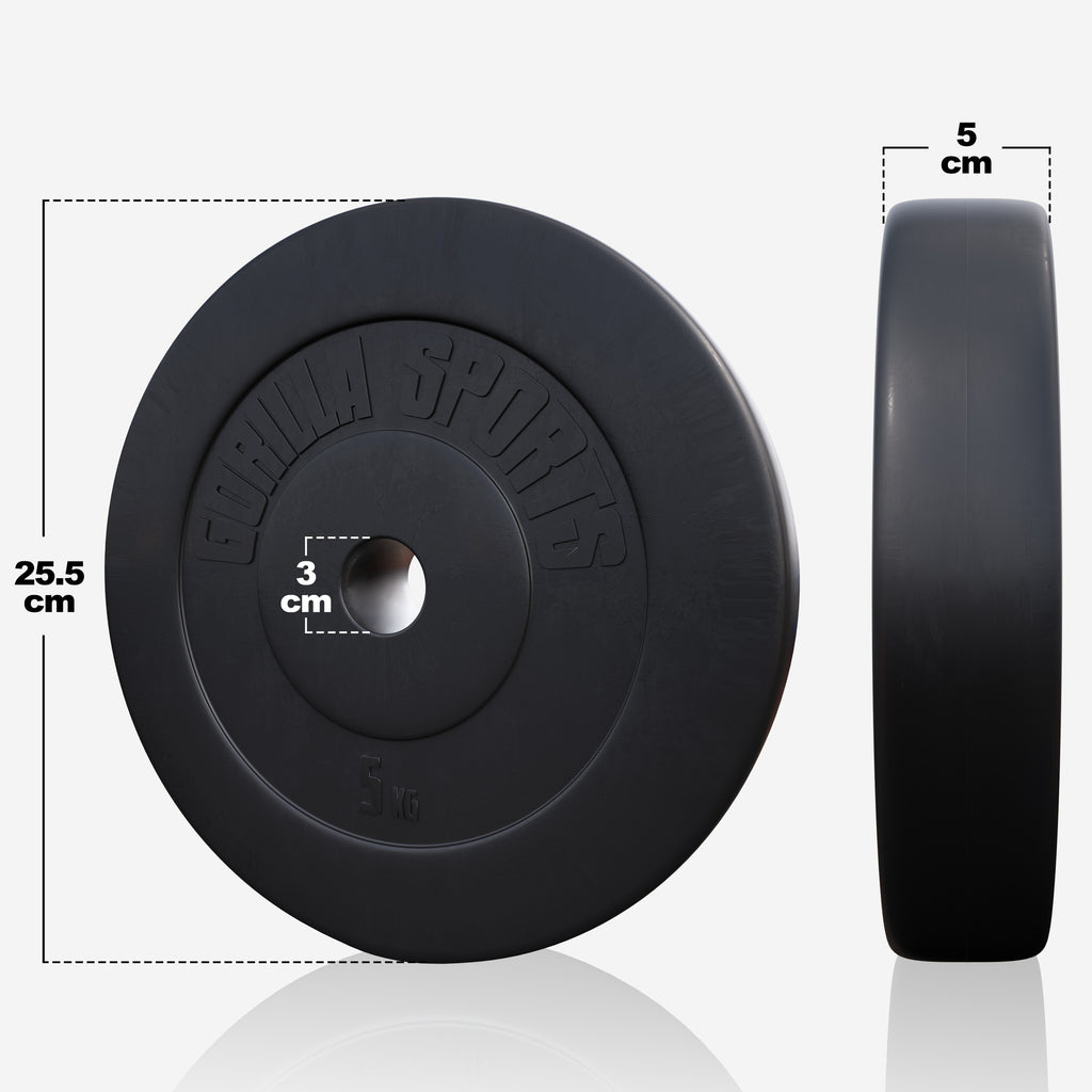 Vinyylinen levytankosarja 60 kg tankoineen
