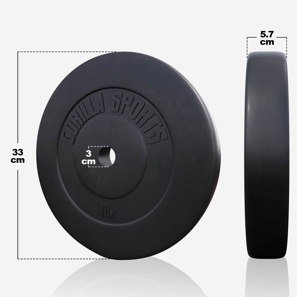 Vinyylinen levytankosarja 60 kg tankoineen