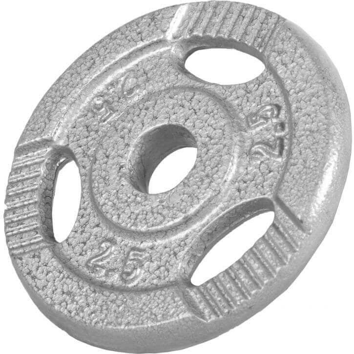Valurautainen levypaino otekahvoilla 2,5 kg 30 mm