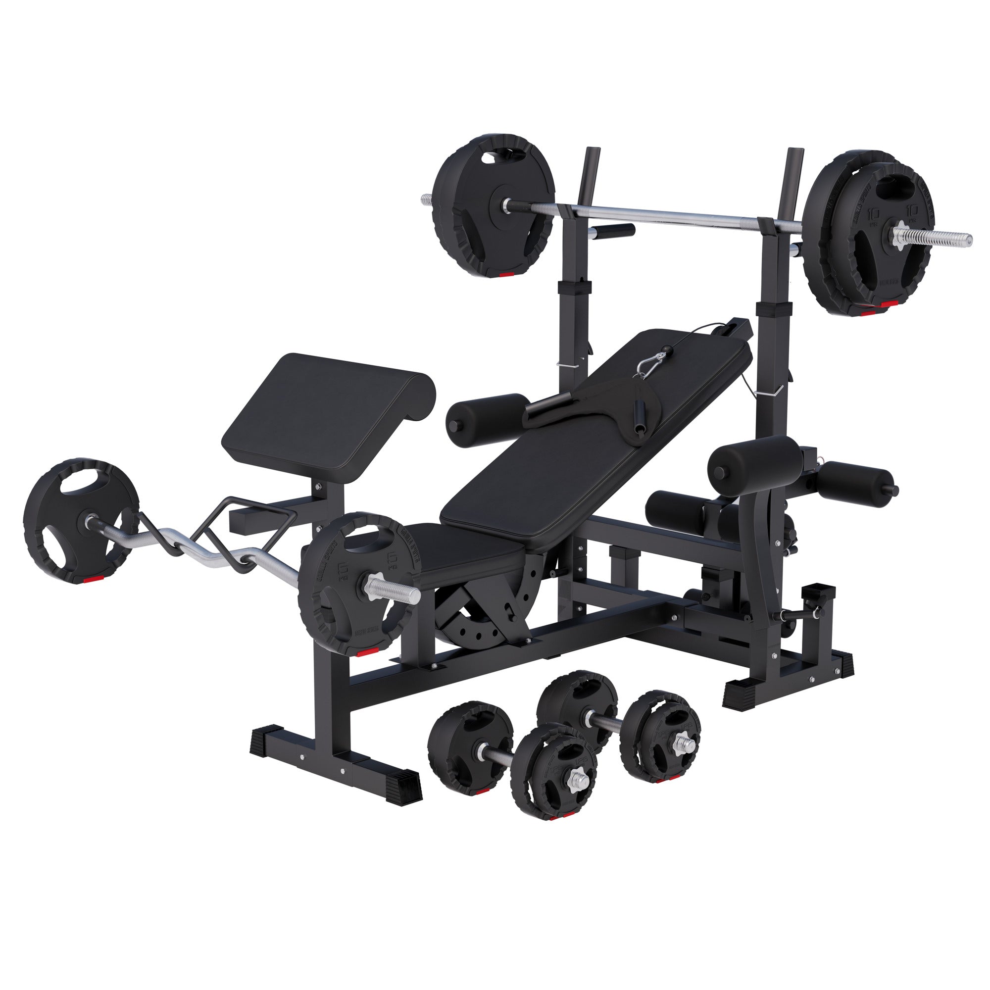 Monipuolinen treeniasema 100 kg Tri Grip painosetillä
