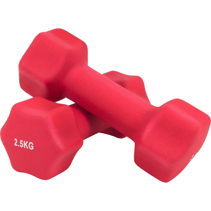 Aerobic-hexagonkäsipainot neopreenipinnoitteella