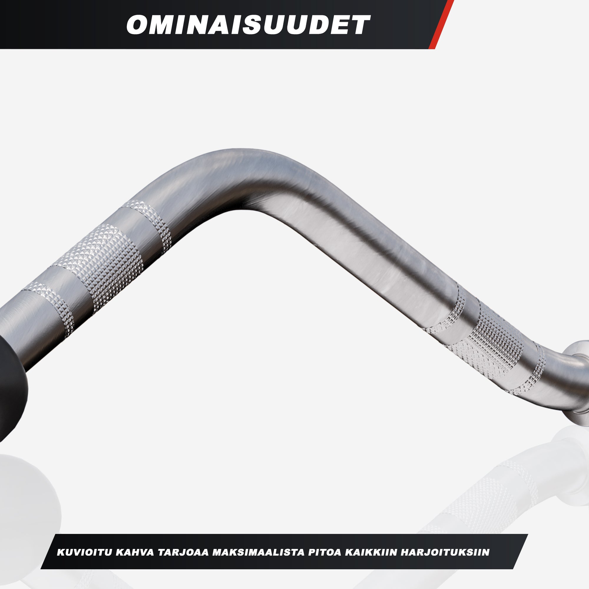 Leveä curl-tanko taljaan 75 cm
