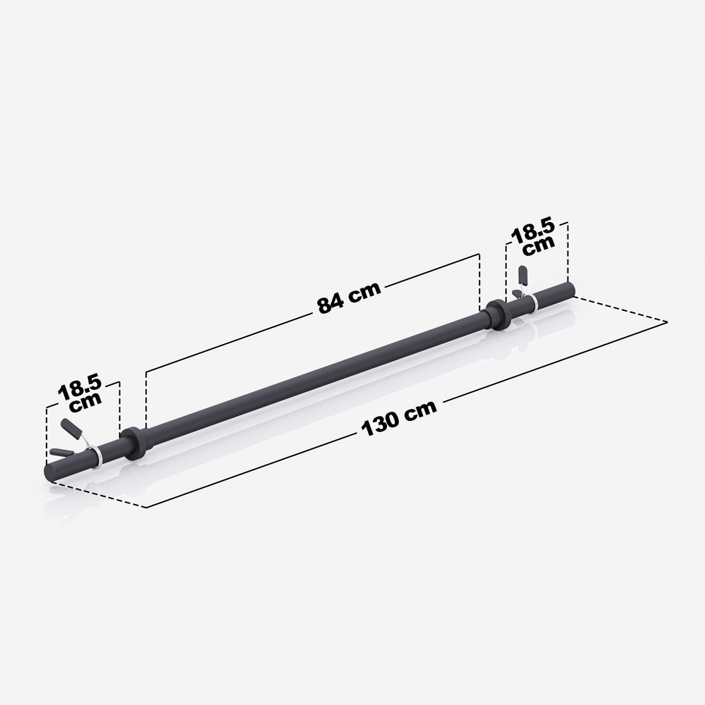 Aerobic-/pump-tanko 130 cm – jousilukoilla, musta