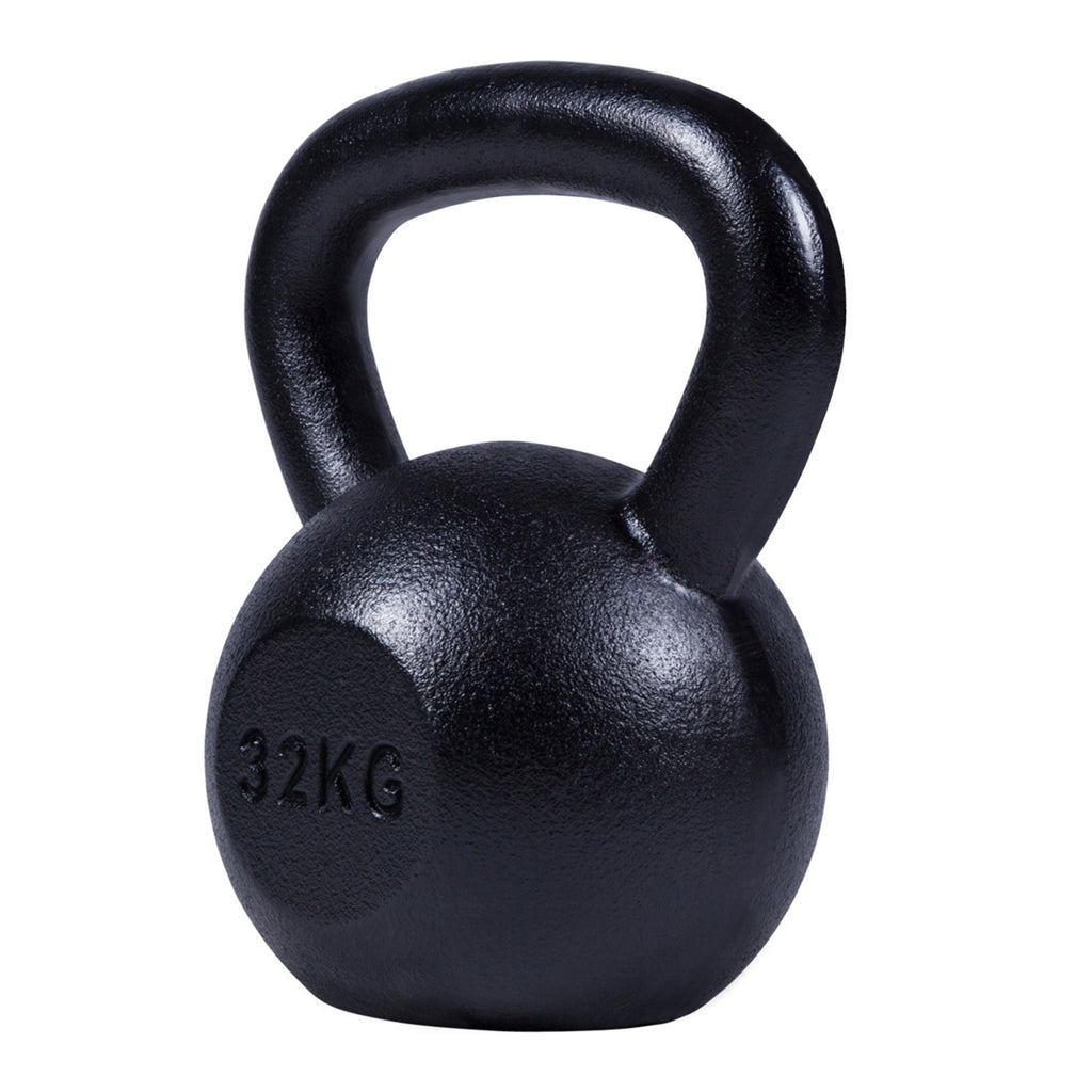 Valurautainen kahvakuula 2-32 kg, musta
