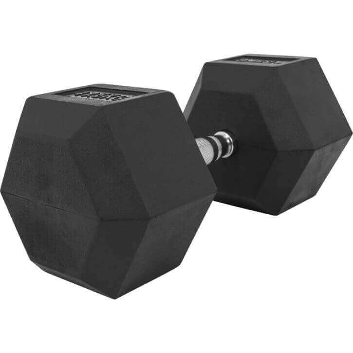 Hex-käsipaino 2-50 kg kumipinnoitteella