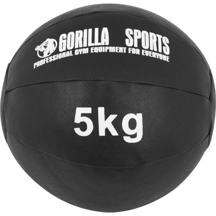 Wall Ball kuntopallo 1–10 kg, musta PU