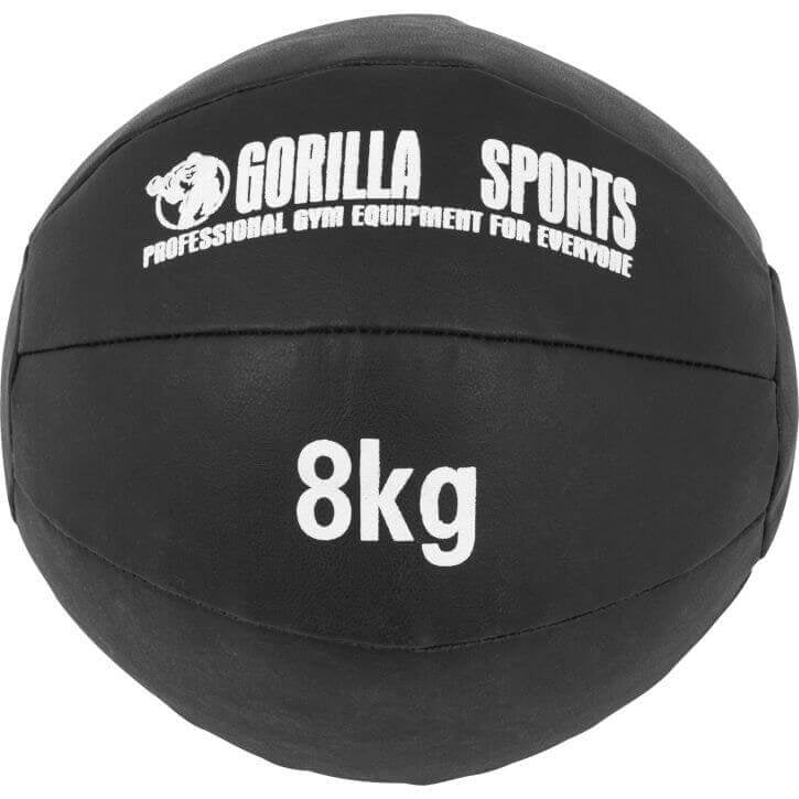 Wall Ball kuntopallo 1–10 kg, musta PU