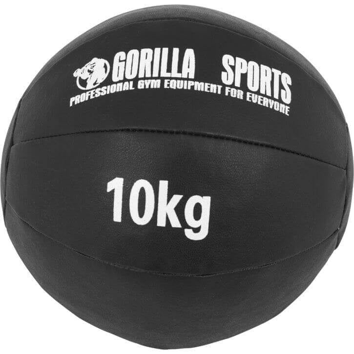 Wall Ball kuntopallo 1–10 kg, musta PU