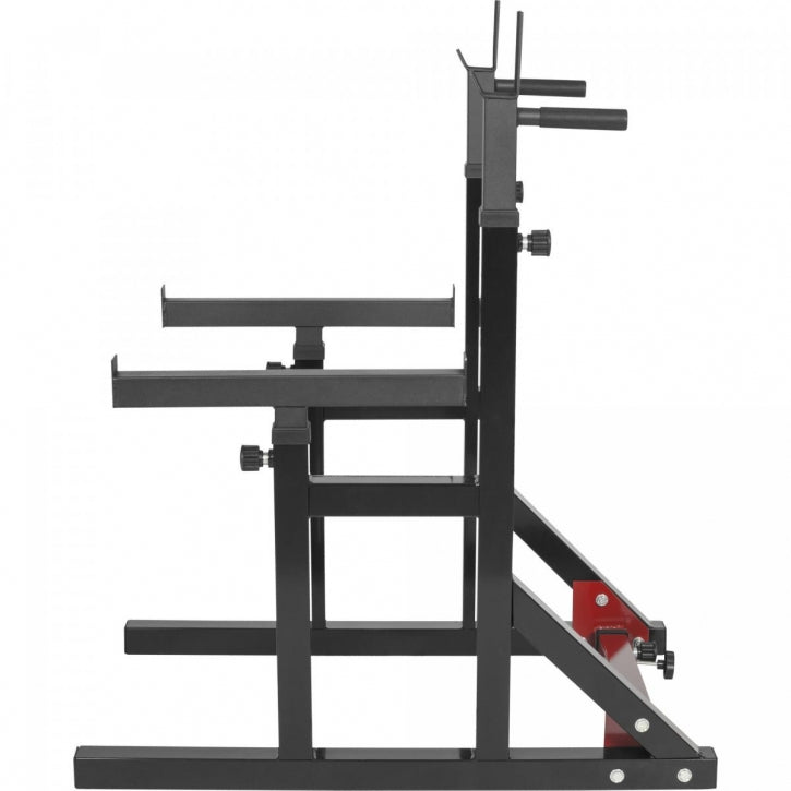 Säädettävä kyykkyteline, levytanko ja painot 40 kg