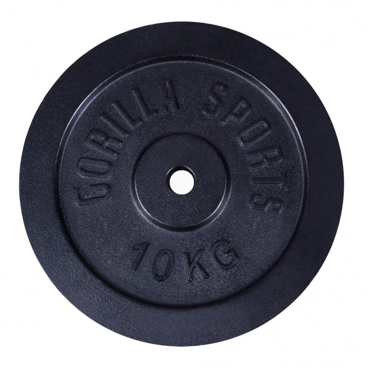 Valurautaiset levypainot 2 x 10 kg + 2 x 5 kg 30 mm