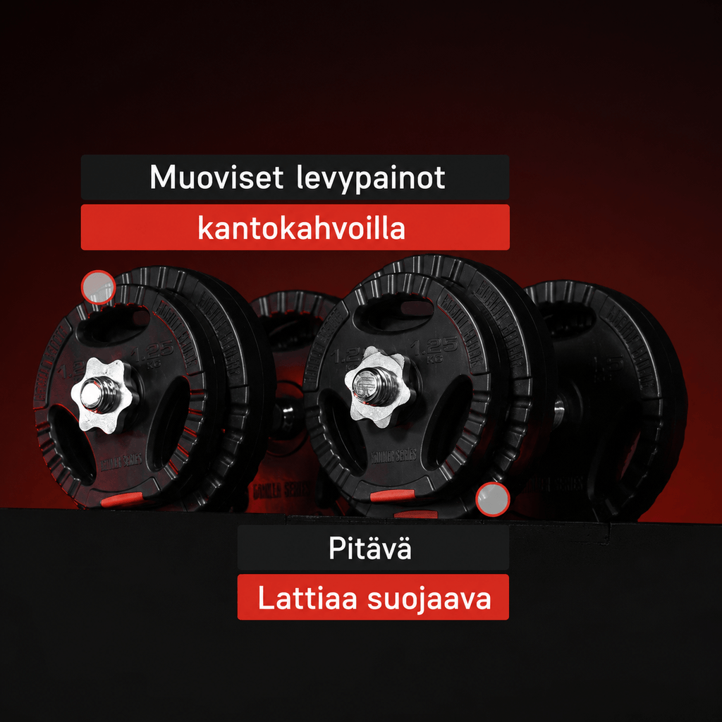 Vinila Tri Grip stieņa komplekts 100 kg