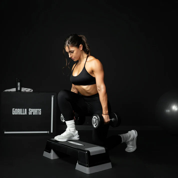 Pro fiksētā hantele ar gumijas pārklājumu