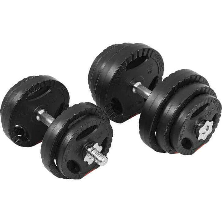 Tri Grip hanteļu komplekts 30 kg ar 35 cm stieņiem